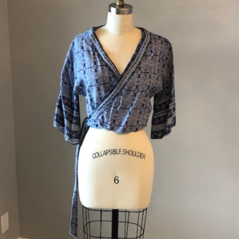 Japna Printed Wrap Top